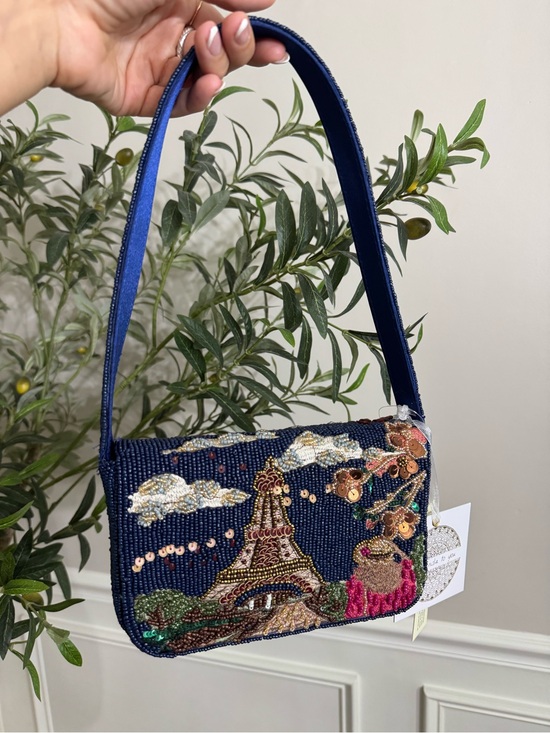 T.J.Maxx Handbags - Made in India Beaded Paris Shoulder bag